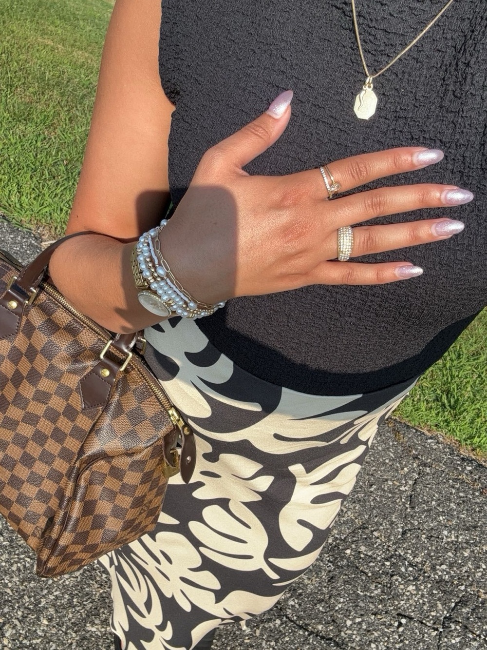 LNA Clothing Maxi Skirt